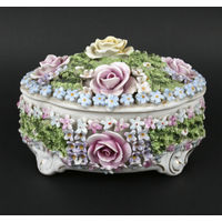 Фарфоровая шкатулка в эльфийском стиле (Elfinware), Orben Knabe & Co, Германия, Тюрингия, Гешвенда, 1909 - 1939 гг.