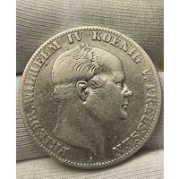 Талер 1860 года.А.Германия. Фридрих Вильгельм IV.Серебро.