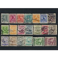 Австрия Респ 1925 Введение шиллинга Номиналы Снопы и телеграфная линия Беркут Церковь Миноритов Вена Стандарт #447-58,460-7