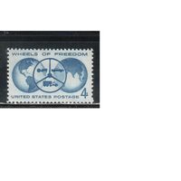 США-1960, (Мих.792),  *  ,  Автомобили  (одиночка)