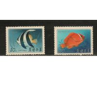 КНДР-1986(Мих.2726-2727) , **  , Морская  Фауна , Рыбы, (полная серия)