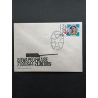 Польша 1989 КПД с маркой "Участие польских войск в сражениях Второй мировой войны: битва под Фалесом" (спецгашение) Mi.3213 каталог 1.20 евро