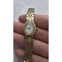 Позолоченные часы и браслет