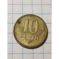 10 центов Литва 2009 год.