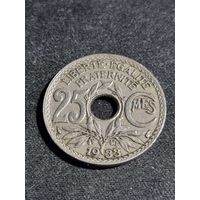 Франция 25 сантимов 1933