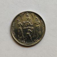 Ватикан 100 лир 1968 г.