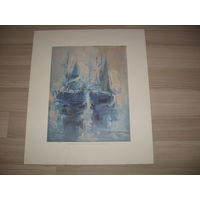 Репродукции на бумаге известных художников, отпечатана в Испании, размер 46х54 см.