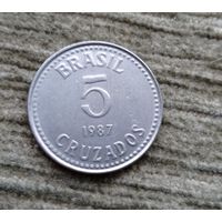 Werty71 Бразилия 5 крузадо 1987