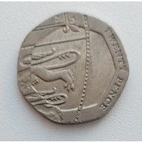 Великобритания 20 пенсов 2013_KM# 1111_Отличный сохран