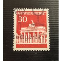 Марка ФРГ 30 красная