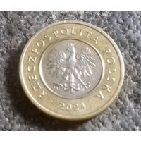 2 злотых, Польша 2024 г.