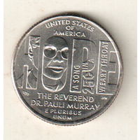 США квотер 2024 Выдающиеся Женщины Америки Паули Мюррей двор D