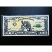 1 000 000 долларов США рельефные(метало-графика).