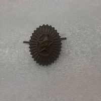 Кокарда ВС СА СССР общевойсковая, солдатская, "орех", защитная, хаки #2