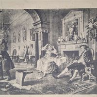 Earlom, Le mariage a la moda. Гравюра энциклопедическая 19-20век. 29х19см. Германия.     РАСПРОДАЖА КОЛЛЕКЦИИ.