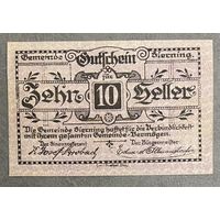 Нотгельды Австрия Сирнинг, 10 геллеров 1920 год