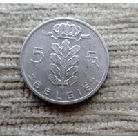 Werty71 Бельгия 5 франков 1969