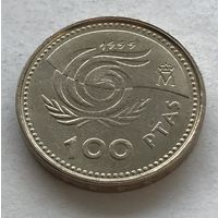 Испания 100 песет 1999 - Год пожилых людей