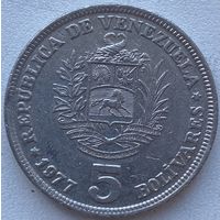 Венесуэла 5 боливаров 1977 г.