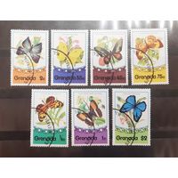 Гренада. 1975 год. Фауна. Бабочки (164)