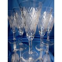 Фужеры. Высокие. Хрусталь