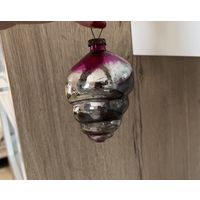 Елочная большая игрушка Улей Толстое стекло СССР редкая каталог