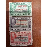 Земля Грейама (Graham land) Георг VI надпечатка на марках Фолклендов