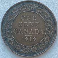 Канада 1 цент 1919 г.