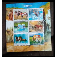 СЕРИЯ Блоков лошади фауна  MNH
