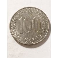 Югославия 100 динар 1987
