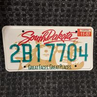Автомобильный номер США Южная Дакота