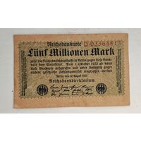 1923 год Германия 5 000 000 марок