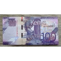 Werty71 Кения 100 шиллингов 2019 UNC банкнота