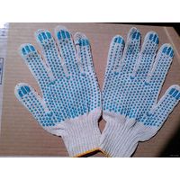 Две Пары Рабочих Перчаток - Вязаные - Одним Лотом.