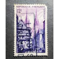 Марка Франция 1954 год Город Кемпер