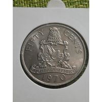 Бермудские острова 50 центов 1970 г