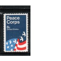 США-1972, (Мих.1059),  * , Плакат, Флаг(одиночка)