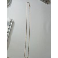 Цепочка серебряная с позолотой 925 проба . 4,3 гр. 50 см .