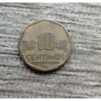 Werty71 Перу 10 сентимо 2007