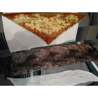 Платки шейные натуральные из полиэстера и крепдешина