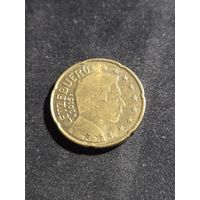 Люксембург 20 евроцентов 2015