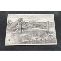 Гродна Гродно / Нёман Разбураны чыгуначны мост. Фельдпошта 29.09.1915 год