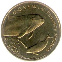 Польша 2 злотых, 2004 Морская свинья UNC