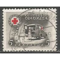 Колумбия. Марки двойного назначения. Красный Крест. 1958г. Mi#57.