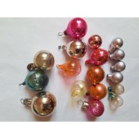 Елочные мини игрушки Шары из наборов Малютка