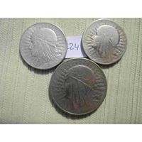5 злотых 1933 года и 10 злотых 1932 года одним лотом