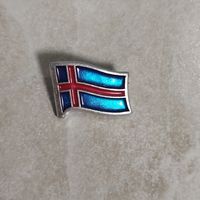 Значок. Флаг. Исландия.