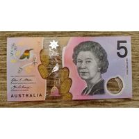 Werty71 Австралия 5 долларов 2016 UNC банкнота