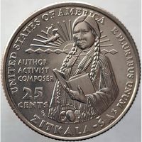США 25 центов, 2024 D Зиткала-Ша UNC