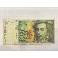 Банкнота Испании 1000 песет 1992 год.-5